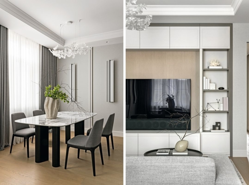 Атмосфера спокойствия и расслабления: квартира для женщины и ее дочери