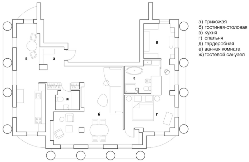 На слиянии двух рек: современный пентхаус в Омске