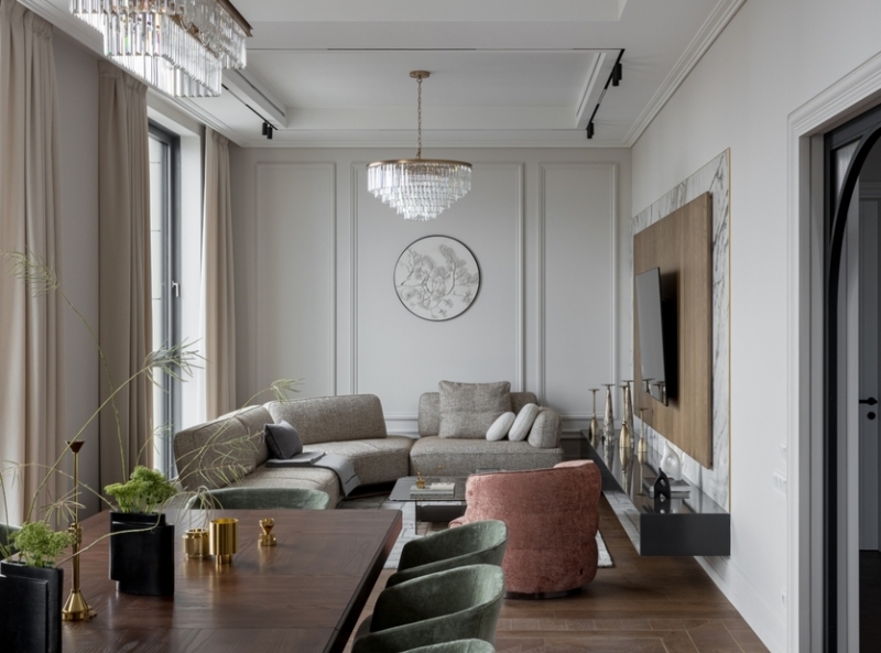 Представительский интерьер «выходного дня»: пентхаус в Москве