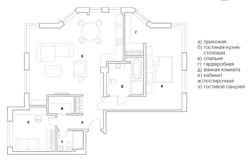 Брутальная и динамичная: квартира для современного молодого человека