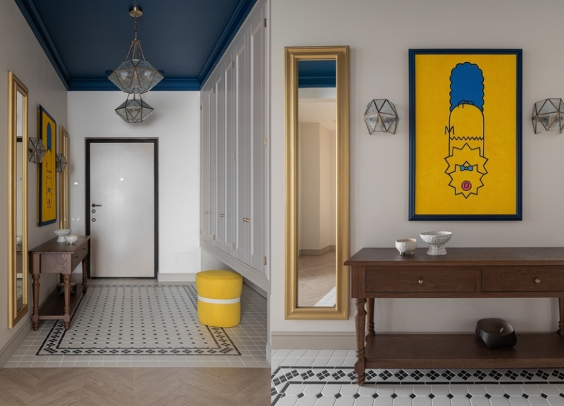 По мотивам американской классики с яркими элементами: квартира в Красноярске