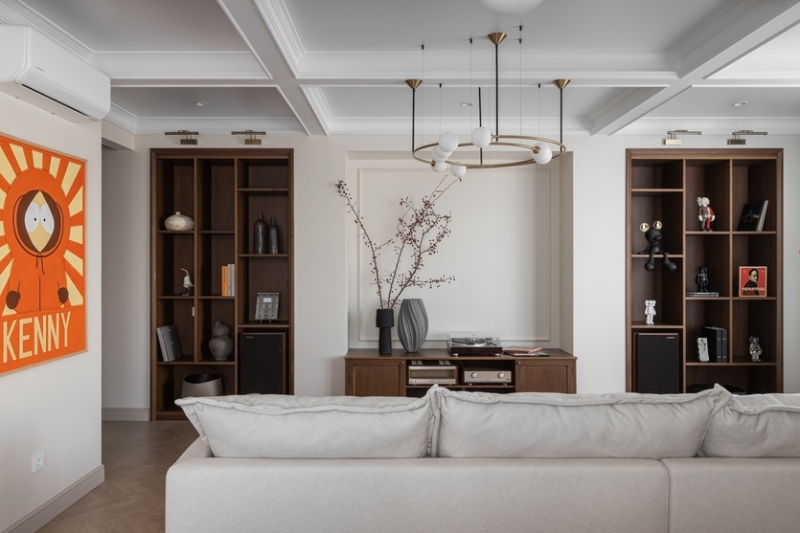 По мотивам американской классики с яркими элементами: квартира в Красноярске