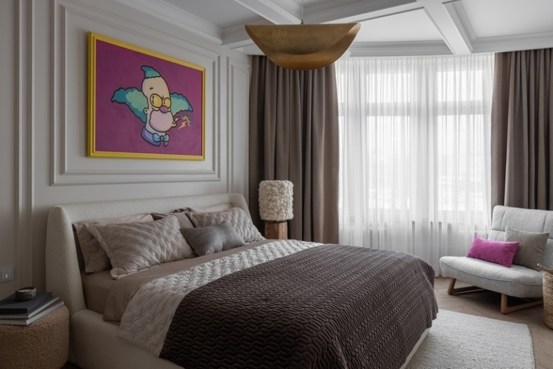 По мотивам американской классики с яркими элементами: квартира в Красноярске