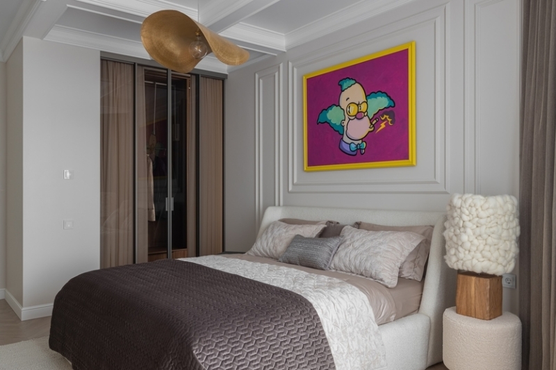 По мотивам американской классики с яркими элементами: квартира в Красноярске