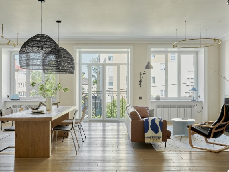 Скандинавский минимализм с японскими мотивами и французской душой: квартира в Нижнем Новгороде