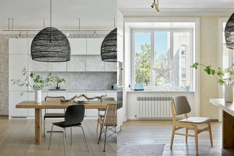 Скандинавский минимализм с японскими мотивами и французской душой: квартира в Нижнем Новгороде