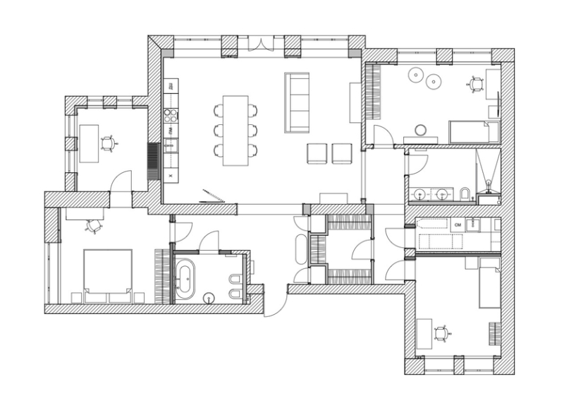 Скандинавский минимализм с японскими мотивами и французской душой: квартира в Нижнем Новгороде