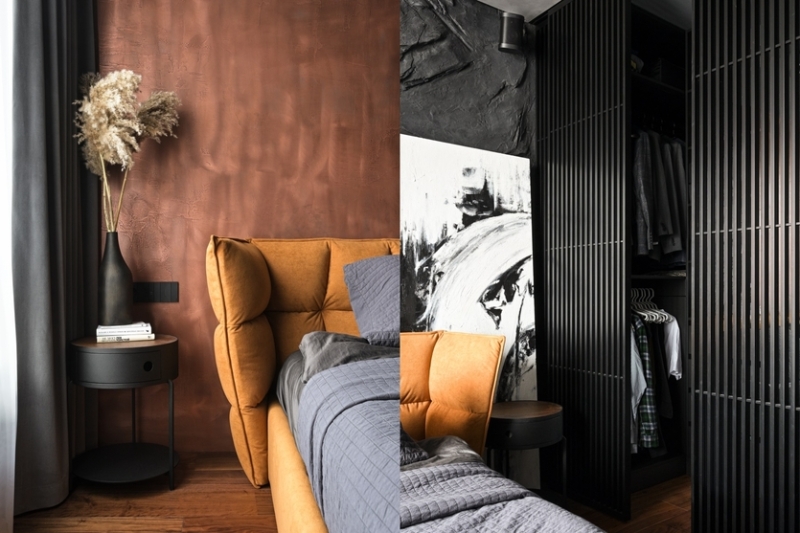 Уютная мужская «берлога» с природными акцентами: квартира в Санкт-Петербурге