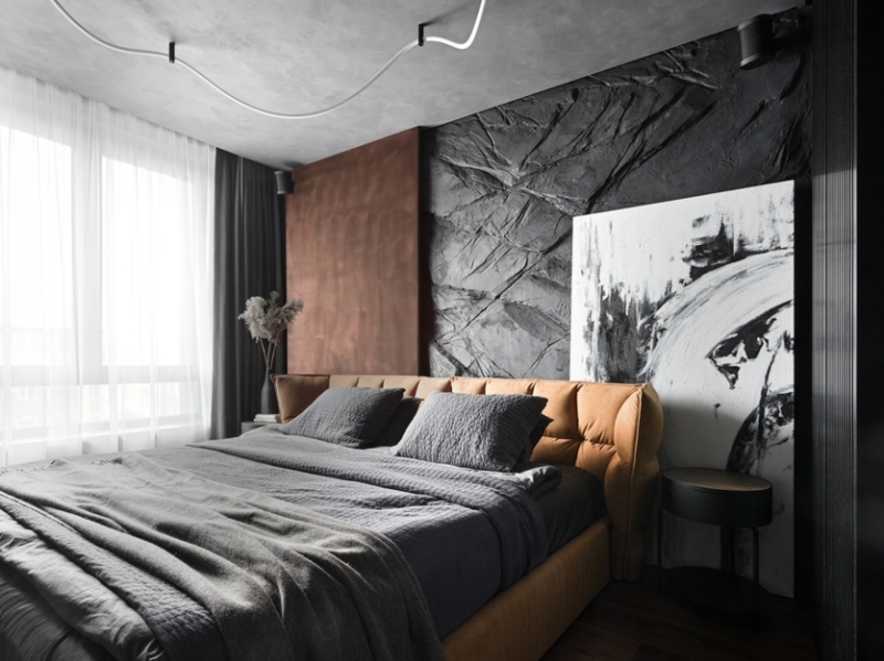 Уютная мужская «берлога» с природными акцентами: квартира в Санкт-Петербурге