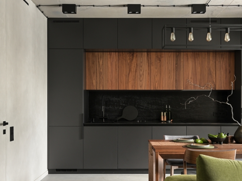 Уютная мужская «берлога» с природными акцентами: квартира в Санкт-Петербурге