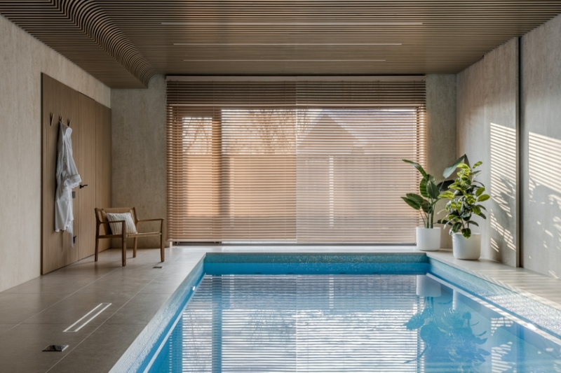 Минималистичный и функциональный дом со спа-комплексом