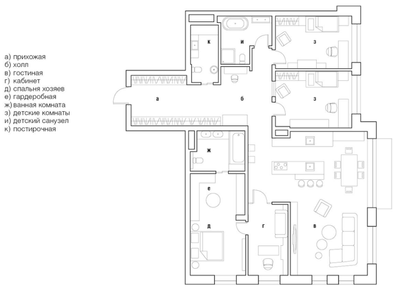 Гармония интерьера и вида за окном: квартира для семьи