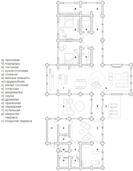 В единстве с природой: современный загородный дом для разных поколений семьи