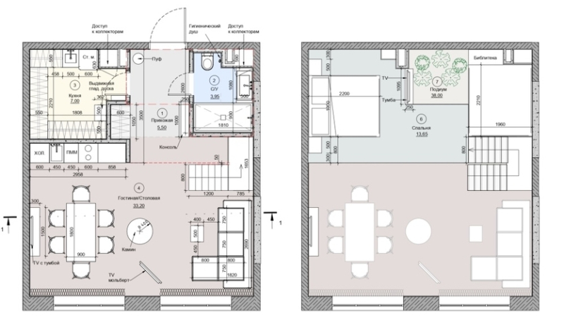 Из одноуровневого — в двухуровневый: уютный и функциональный интерьер пентхауса с азиатскими мотивами