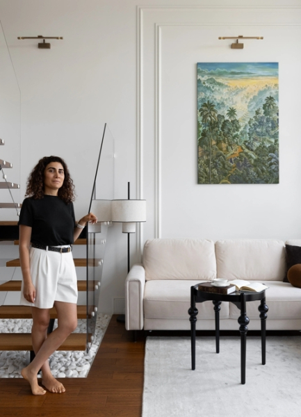 Из одноуровневого — в двухуровневый: уютный и функциональный интерьер пентхауса с азиатскими мотивами