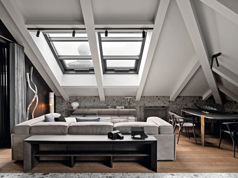 Из старой мансарды — в уютные апартаменты: как дизайнеры создали современный интерьер