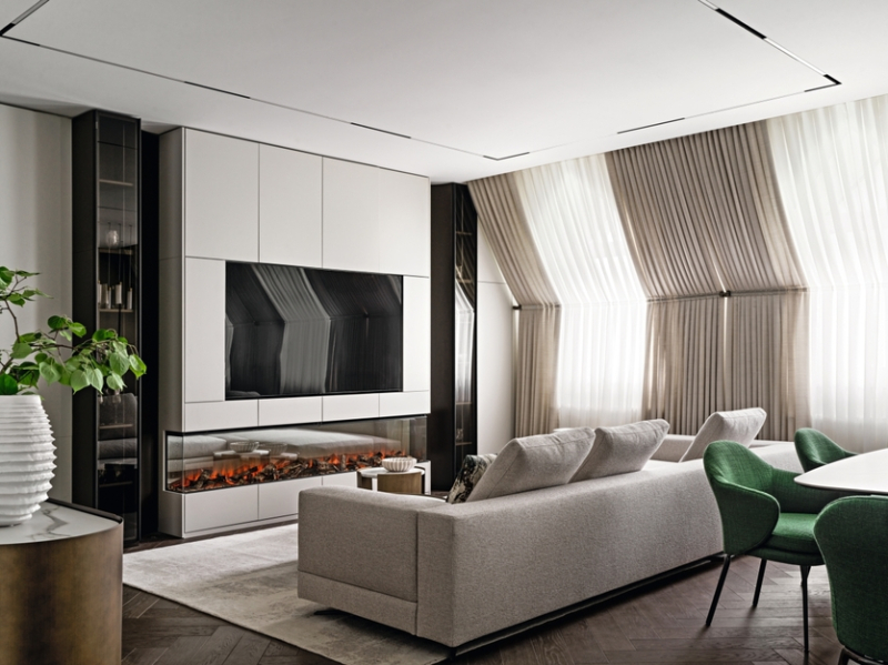 Минималистичный, но уютный: интерьер квартиры для семьи с двумя детьми