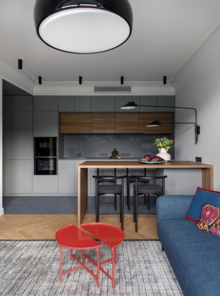 Элегантная эклектика в ритме Jazz: квартира для семьи