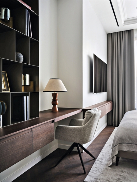 Расслабляющий интерьер в центре мегаполиса: квартира для семьи с детьми