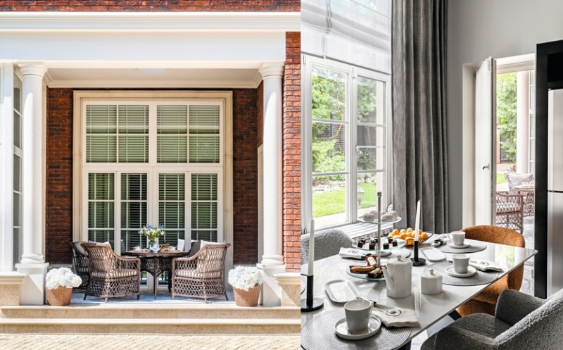 Тихая роскошь: преображение семейного особняка в окружении хвойного леса