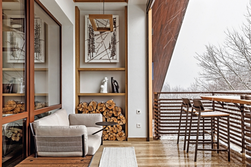 Квартира с атмосферой загородного дома на Красной Поляне