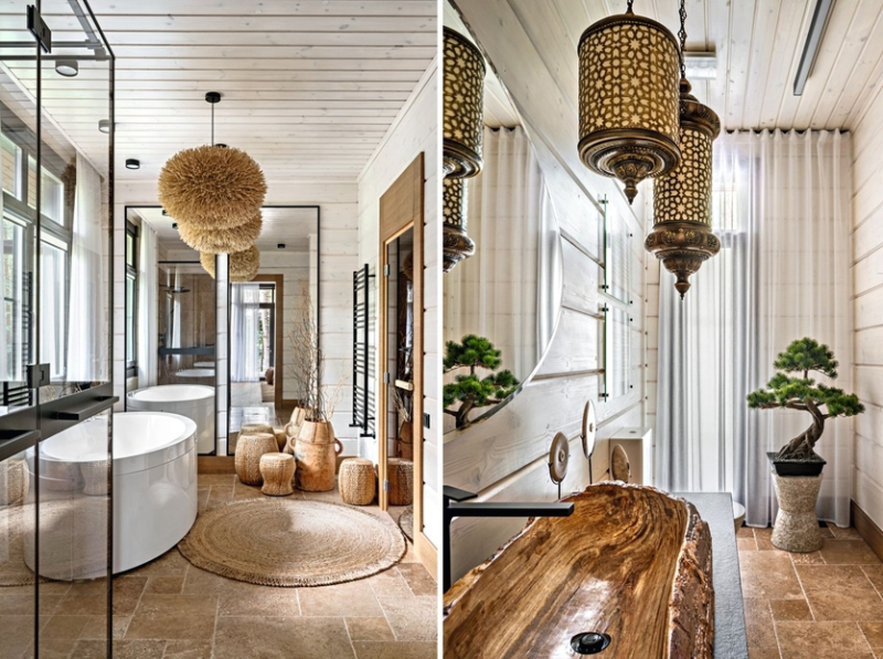 Современное шале: большой дом у озера для семьи