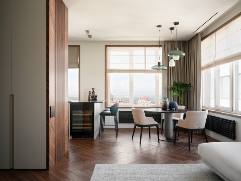 Панорамная квартира со спа-зоной и видом на Обь