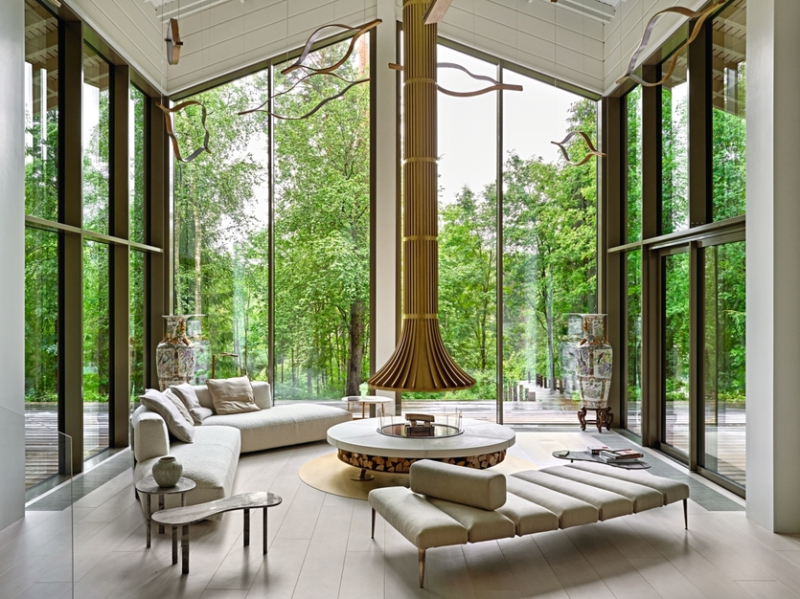 Светлый дом в гармонии с природой