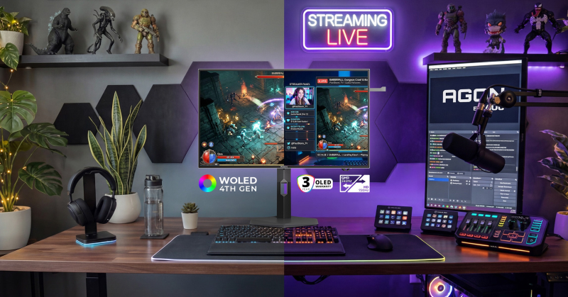 AOC представила яркий игровой OLED-монитор Agon Pro AGP277QKDC с разгоном до 720 Гц при разрешении HD
