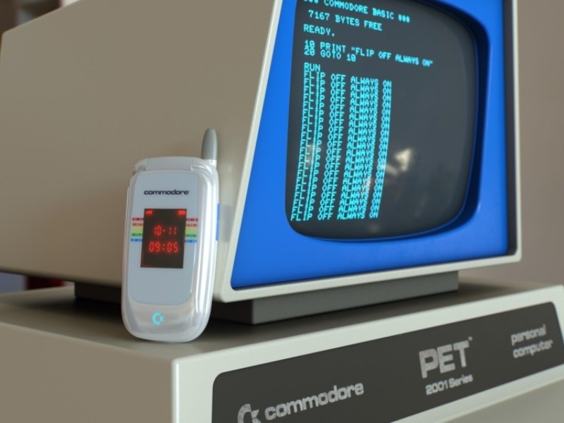 Commodore анонсировала кнопочный смартфон-раскладушку за 9