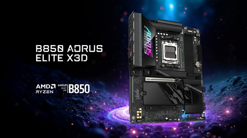 Gigabyte выпустила плату B850 Aorus Elite X3D с оптимизациями для Ryzen X3D