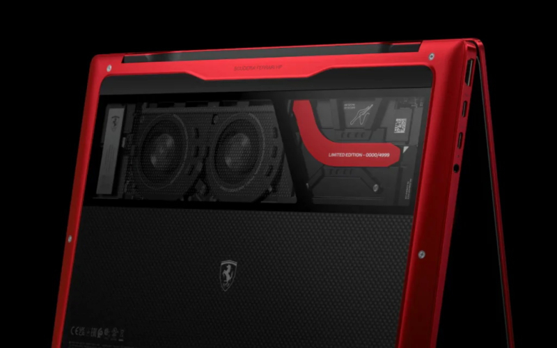 HP и Ferrari выпустили ярко красный ноутбук HP Limited Edition Scuderia Ferrari AI PC за 99