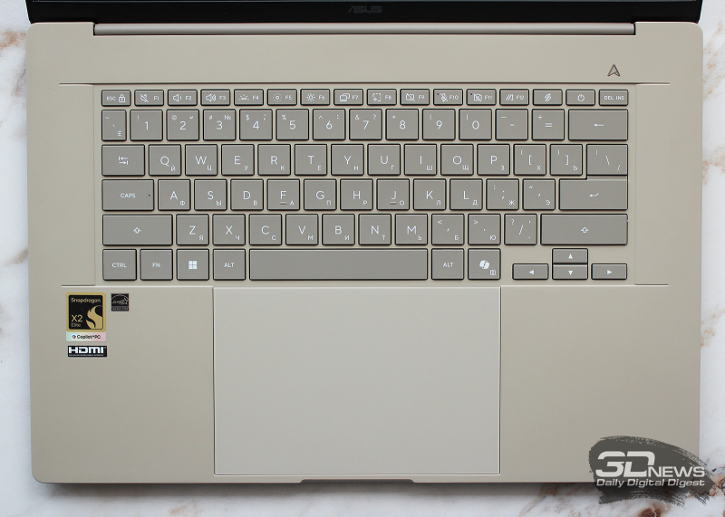 Обзор ультрабука ASUS Zenbook A16 (UX3607OA) с Copilot+ PC: ИИ на марше