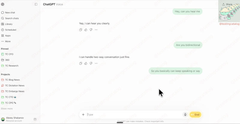 OpenAI встроит в ChatGPT голосовую модель Bidi 1 — она может говорить и слушать одновременно