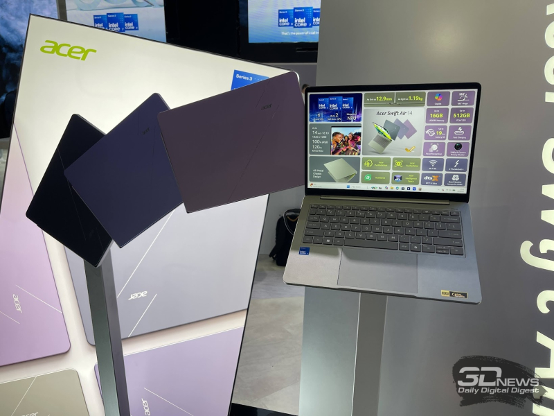 Репортаж со стенда Acer на Computex 2026: 50 лет инноваций, умные очки, игровые консоли и устройства нового поколения