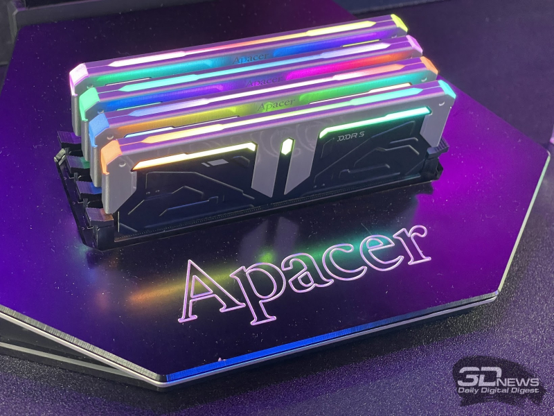 Репортаж со стенда Apacer на Computex 2026: память DDR5-9200, скоростные SSD с вентиляторами и не только