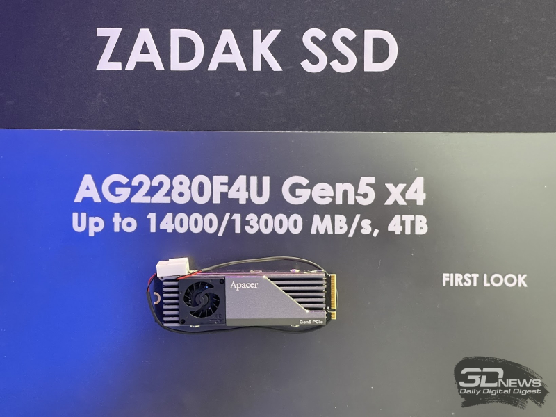 Репортаж со стенда Apacer на Computex 2026: память DDR5-9200, скоростные SSD с вентиляторами и не только
