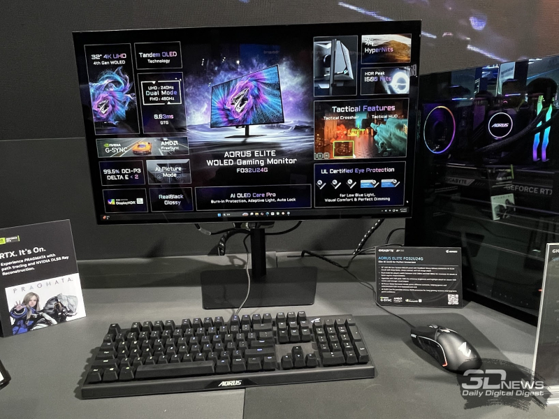 Репортаж со стенда GIGABYTE на Computex 2026: игровые ноутбуки и OLED-мониторы нового поколения
