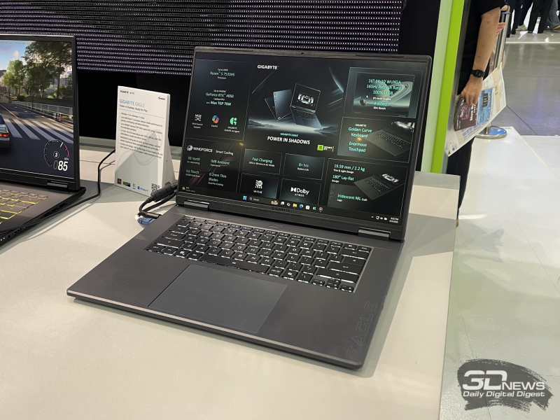 Репортаж со стенда GIGABYTE на Computex 2026: игровые ноутбуки и OLED-мониторы нового поколения