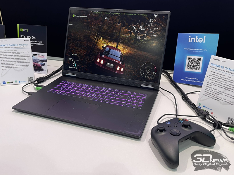 Репортаж со стенда GIGABYTE на Computex 2026: игровые ноутбуки и OLED-мониторы нового поколения