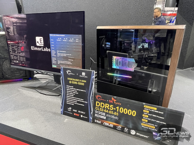 Репортаж со стенда G.Skill на Computex 2026: модули DDR5 будущего с очень низкими задержками, высокой скоростью и объёмом до 512 Гбайт