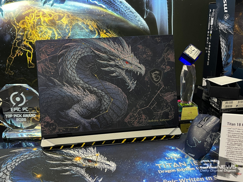 Репортаж со стенда MSI на Computex 2026: первый ноутбук на Nvidia RTX Spark, юбилейный Titan с RTX 5090 и другие новинки