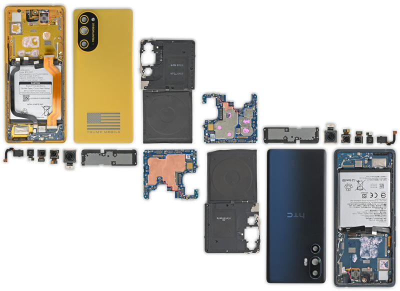 Смартфон Трампа и HTC U24 Pro оказались почти идентичны, подтвердила разборка iFixit