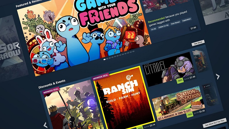 Steam растёт вширь — Valve обновила дизайн главной страницы магазина