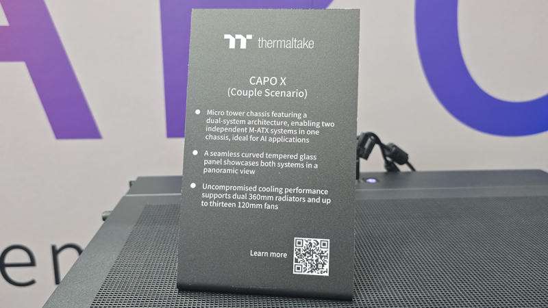 Thermaltake показала CAPO X — огромный корпус за 0 для сборки сразу двух игровых ПК