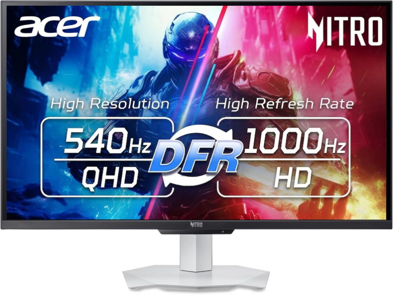 Acer представила 27-дюймовый геймерский монитор Nitro XV273U F5 с разгоном до 1000 Гц за 0