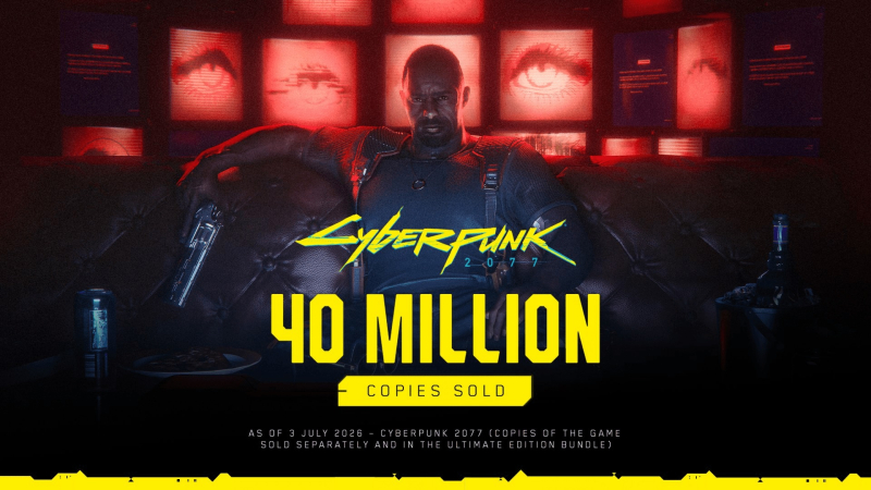 Продажи Cyberpunk 2077 превысили 40 млн копий за пять с половиной лет после релиза