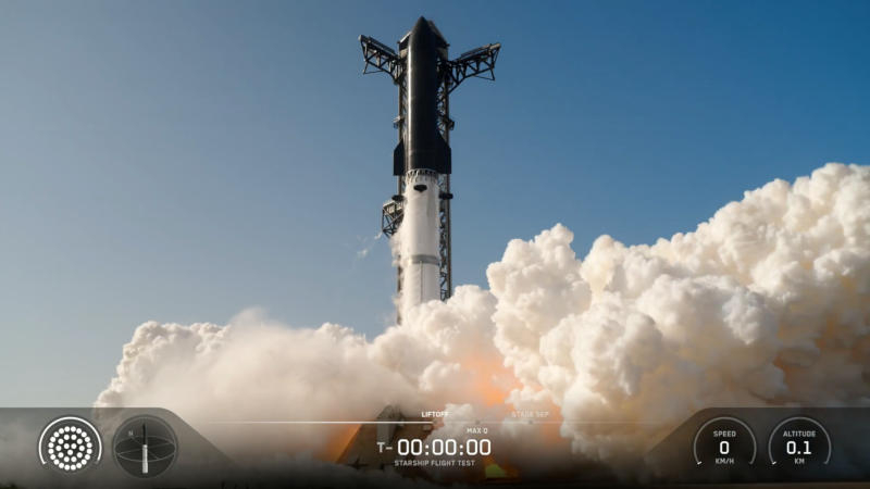 Тринадцатый испытательный полёт SpaceX Starship прошёл успешно, хотя и небезупречно