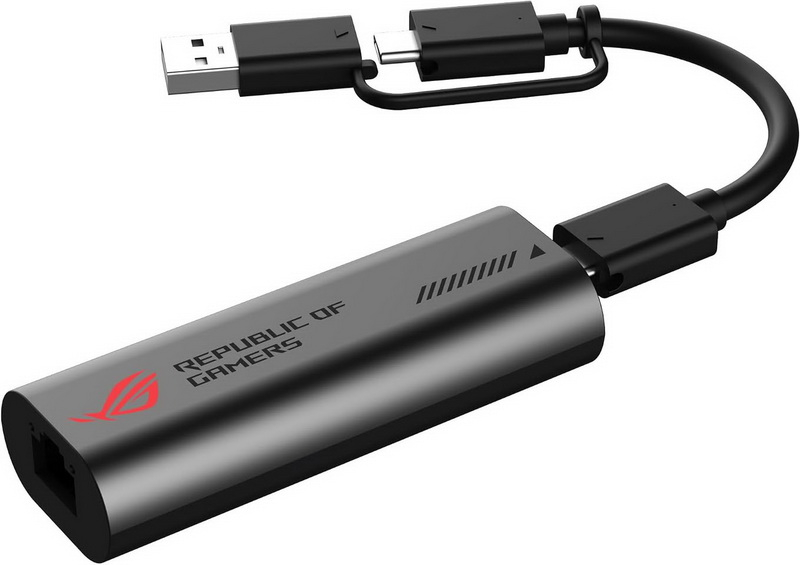Asus выпустила сетевую USB-карту ROG USB-C10G со скоростью до 10 Гбит/с