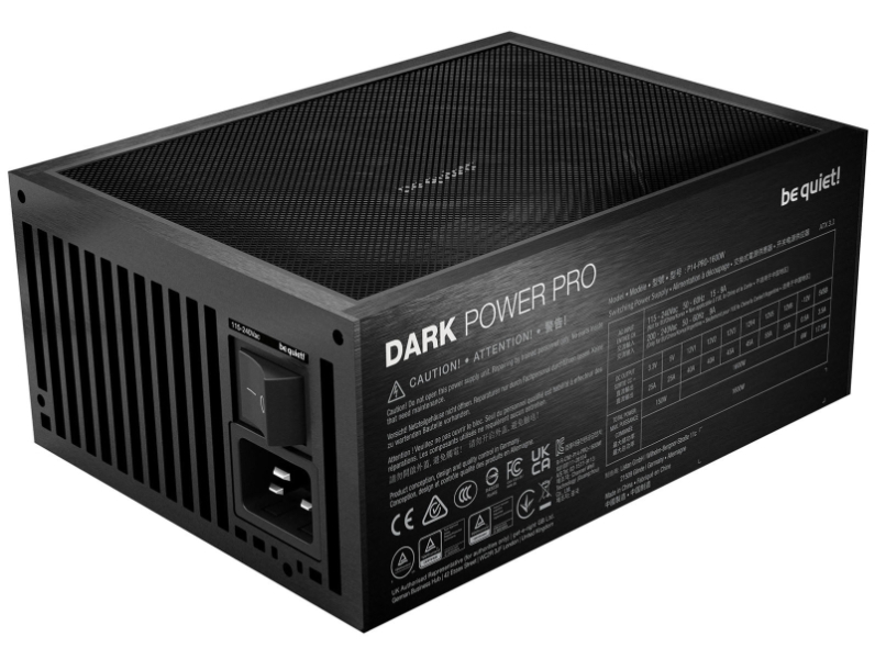 Be quiet! представила БП Dark Power Pro 14 IO — до 1600 Вт, ATX 3.1 и PCIe 5.1, поддержка интеллектуального управления и цена от 0